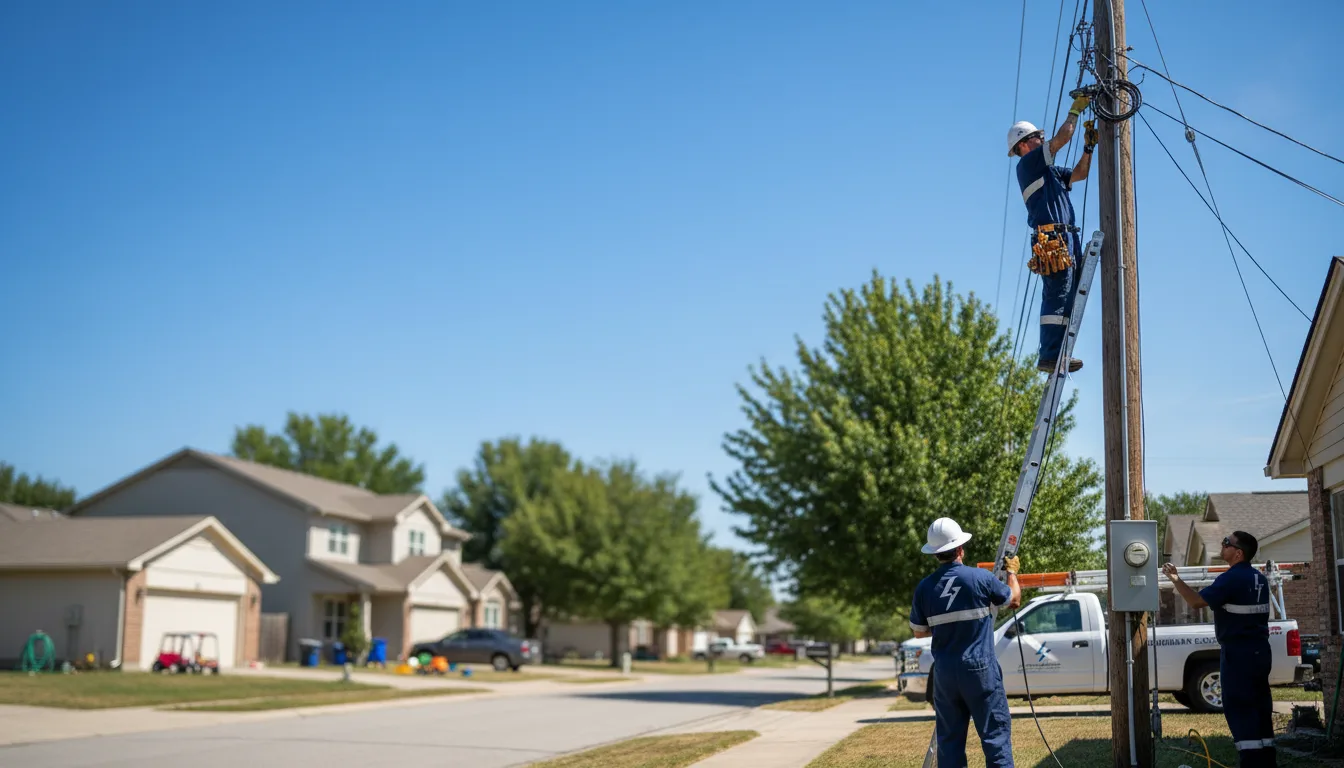 Residential electrician providing installation services in Trout, LA